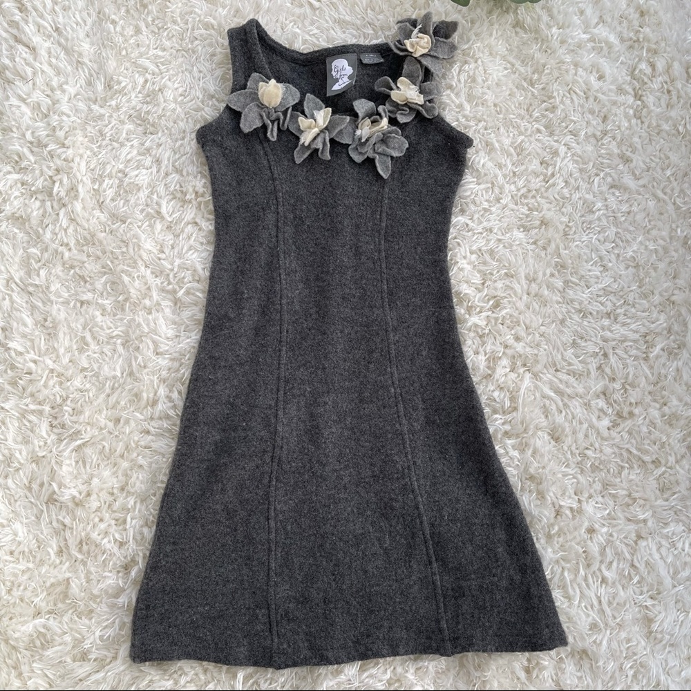 Anthropologie‎ Girls from Savoy grey wool dress